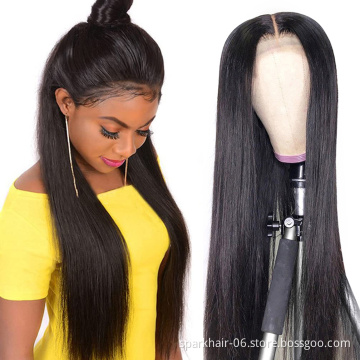 Brazilian Raw Unprocessed Virgin Hair Wigs SPARK Pre-Plucked Hair Line With Baby  Hair 13 * 4 4x4 HD Lace Frontal wigs